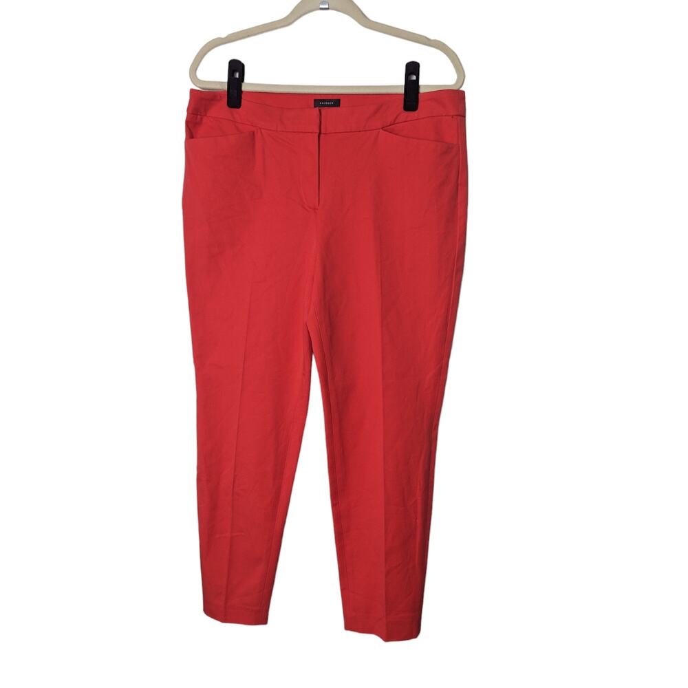 Halogen Womens Coral Color Cropped Ankle Pants Size 12